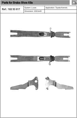 Brake shoe regulator 10253017