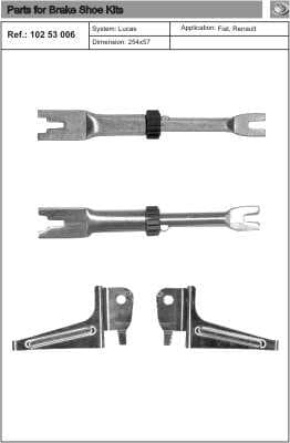 Brake shoe regulator 10253006