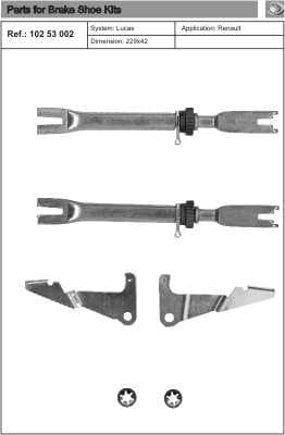 Brake shoe regulator 10253002