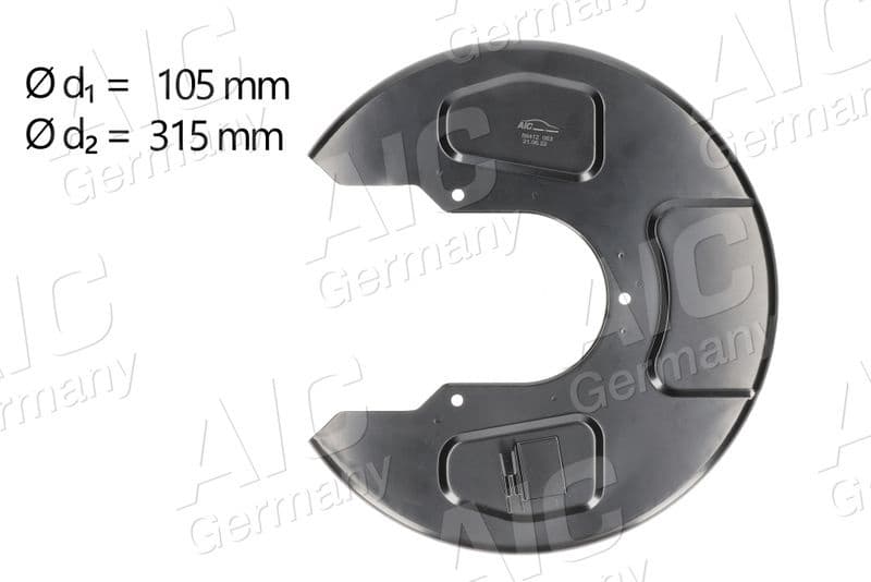 Splash Guard, brake disc Original AIC Quality 56412