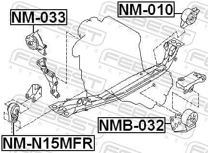 Mounting, engine NM-010 - image 2