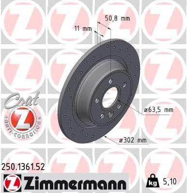 Brake Disc SPORT BRAKE DISC Z 250.1361.52