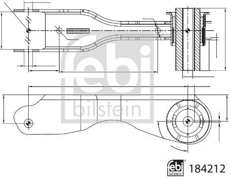 Control/Trailing Arm, wheel suspension 184212 - image 3