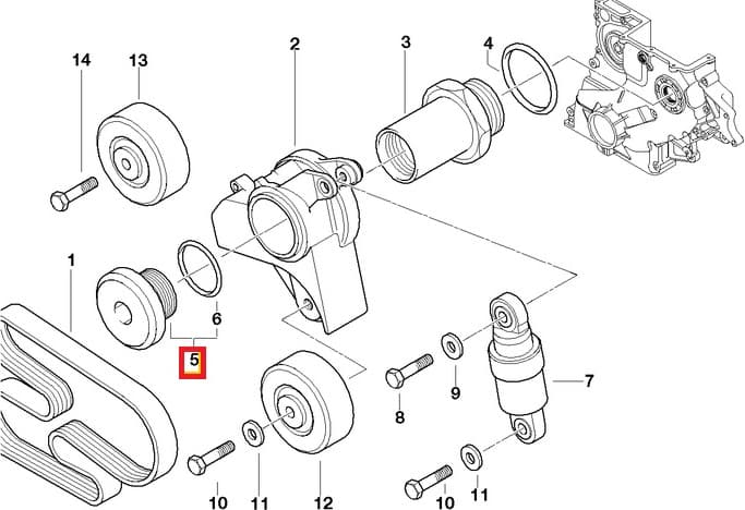 Tensioner bolt 11282243508 - image 2