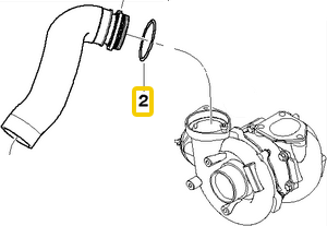 Seal ring, turbocharger, intercooler 11617801206 - image 2