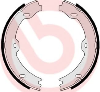Brake shoes handbrake 89020