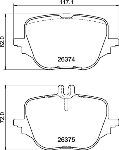 Brake Pad Set, disc brake PRIME LINE P 50 169
