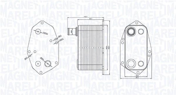 Oil Cooler, engine oil 350300000200