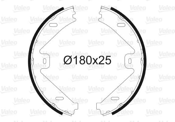 Brake Shoe Set, parking brake 564182