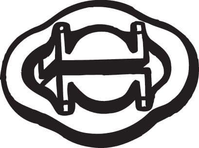 Mount, exhaust system 255-032