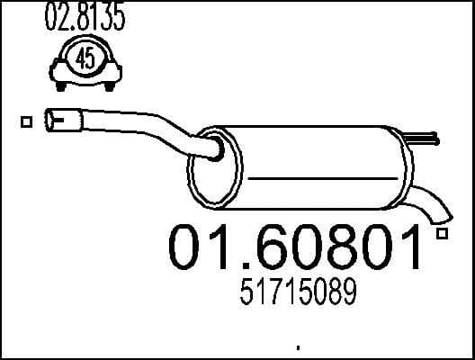Rear Muffler 01.60801