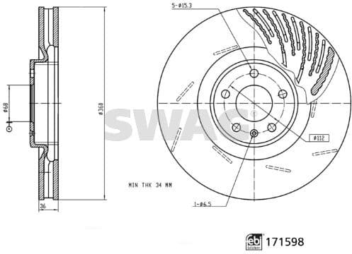 Brake Disc 33 10 0963 - image 2