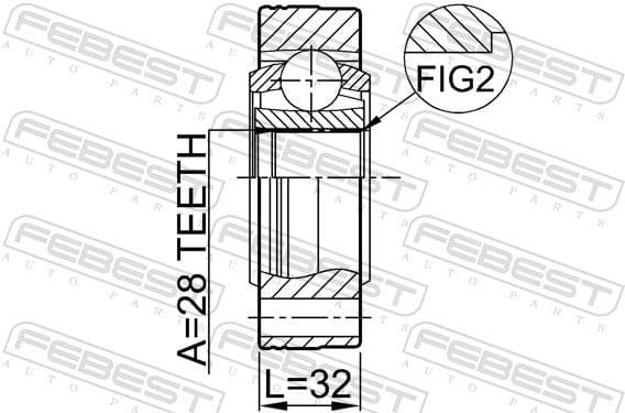 Joint Kit, drive shaft 2311-8103 - image 2