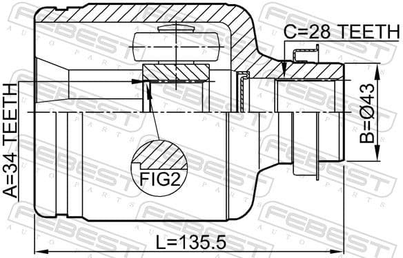 Joint Kit, drive shaft 0511-BL23MTRH - image 2