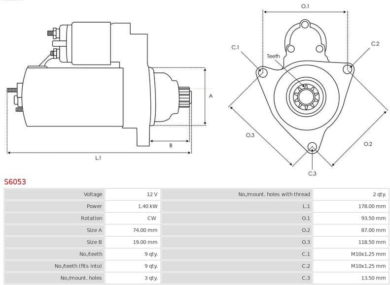Starter AS S6053 - image 5