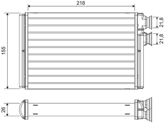 Heat Exchanger, interior heating 811576