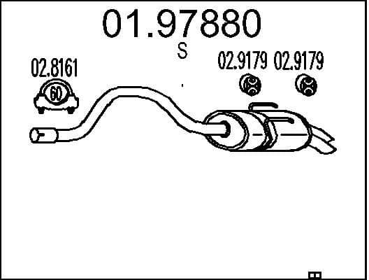 Rear Muffler 01.97880