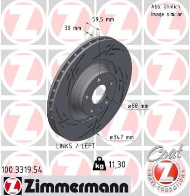Brake Disc BLACK Z 100.3319.54
