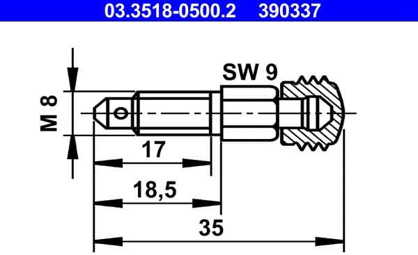Breather Screw/Valve 03.3518-0500.2