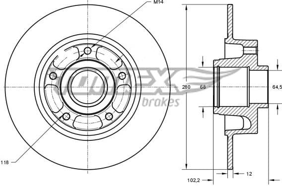Brake Disc TX71-141