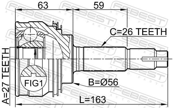 Joint Kit, drive shaft 0110-018 - image 2