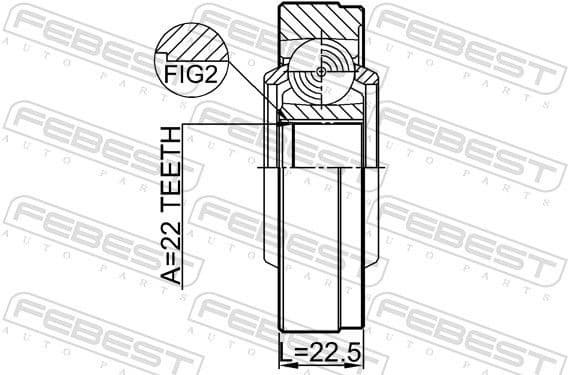 Joint, propshaft 2911-FLIISHA - image 2