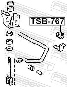 Mounting, stabiliser bar TSB-767 - image 2