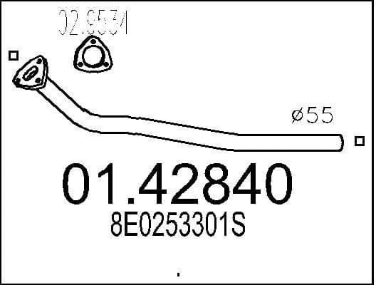 Exhaust Pipe 01.42840