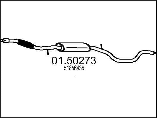 Centre Muffler 01.50273