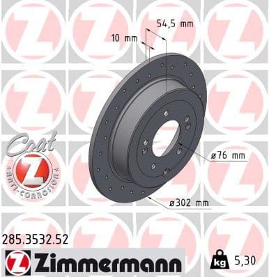 Brake Disc SPORT BRAKE DISC Z 285.3532.52