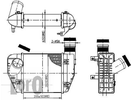 Charge Air Cooler LORO 003-018-0002 - image 3