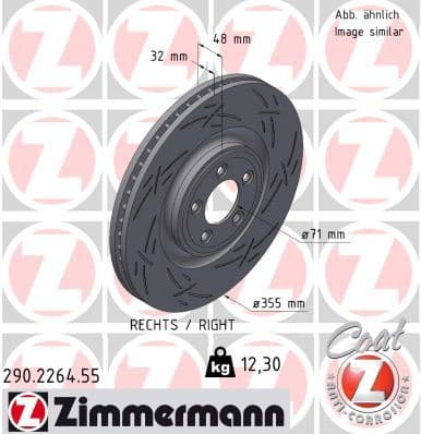 Brake Disc BLACK Z 290.2264.55