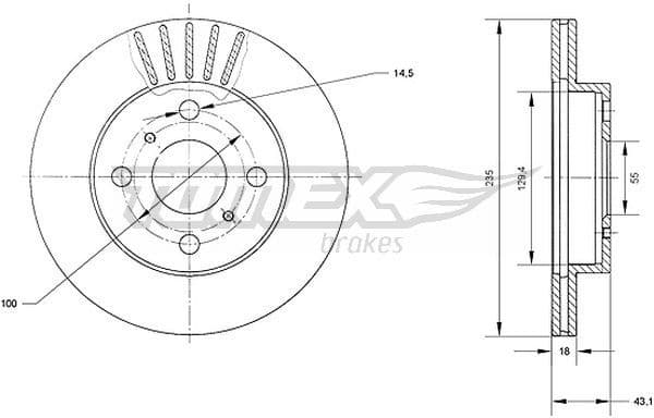 Brake Disc TX70-97