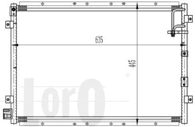 Condenser, air conditioning LORO 024-016-0004 - image 2