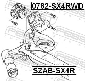 Wheel Hub 0782-SX4RWD - image 2