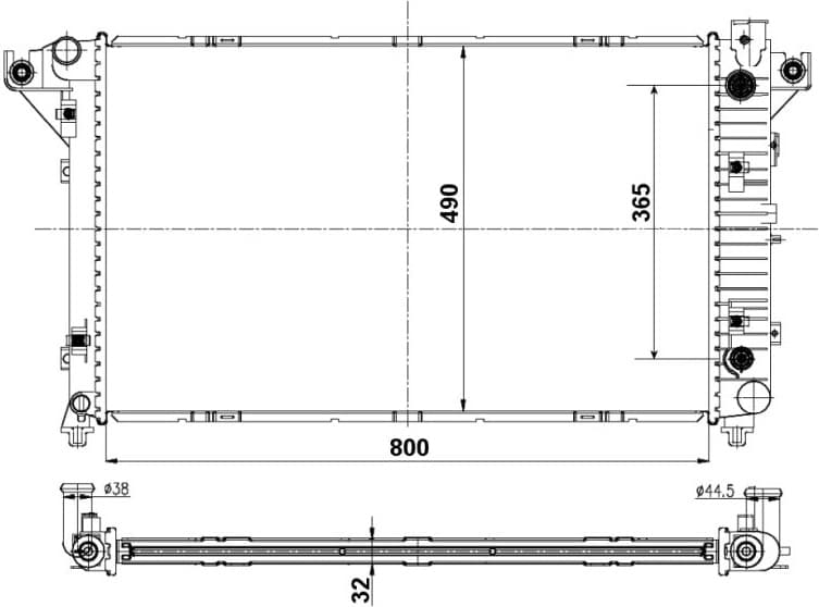 Radiator, engine cooling EASY FIT 50248