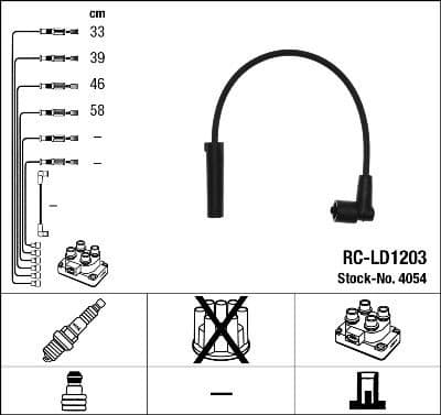 Ignition Cable Kit RC-LD1203