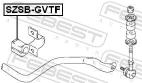 Mounting, stabiliser bar SZSB-GVTF - image 2