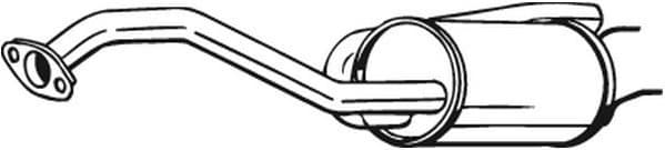 Rear Muffler 163057