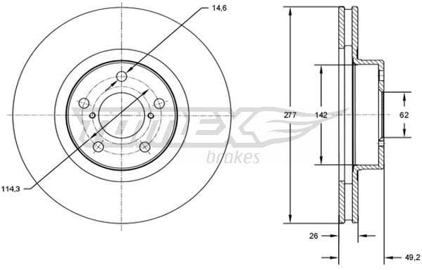 Brake Disc TX72-83