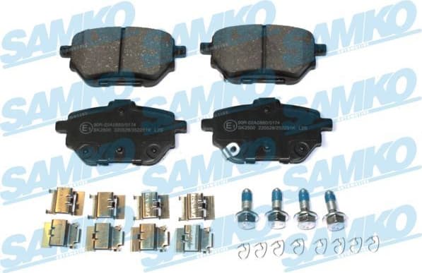 Brake Pad Set, disc brake 5SP2251K