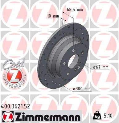 Brake Disc SPORT BRAKE DISC Z 400.3621.52