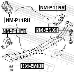 Mounting, engine NM-P11RR - image 2