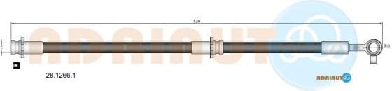 Brake hose front 28.1266.1