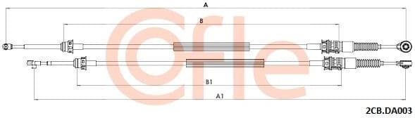 Cable Pull, manual transmission 92.2CB.DA003