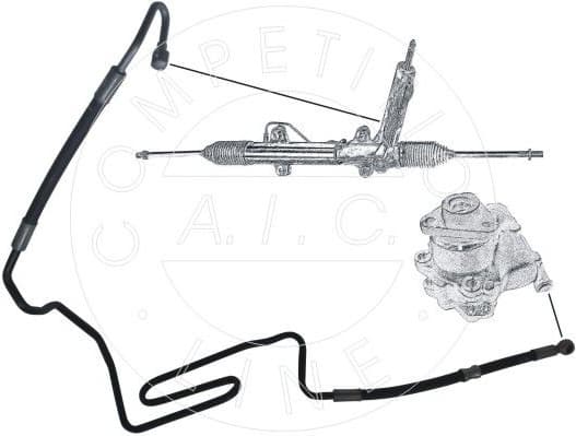 Hydraulic Hose, steering Original AIC Quality 54953