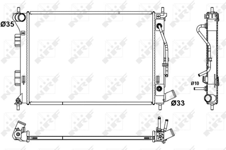 Radiator, engine cooling 53172 - image 2