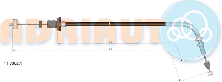 Accelerator Cable 11.0382.1
