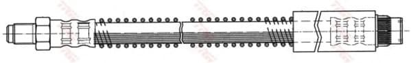 Brake hose front PU21.155