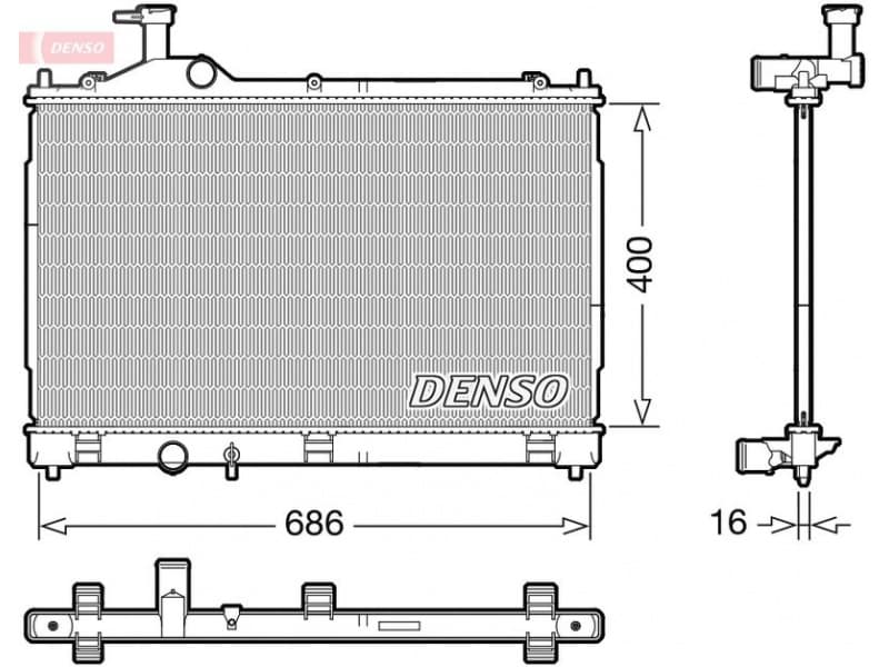 Radiator, engine cooling DRM45056